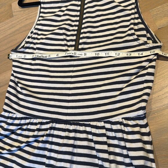 Old Navy Blue and White Nautical Sleeveless Fit and Flare Knee Length Dress - Picture 8 of 8